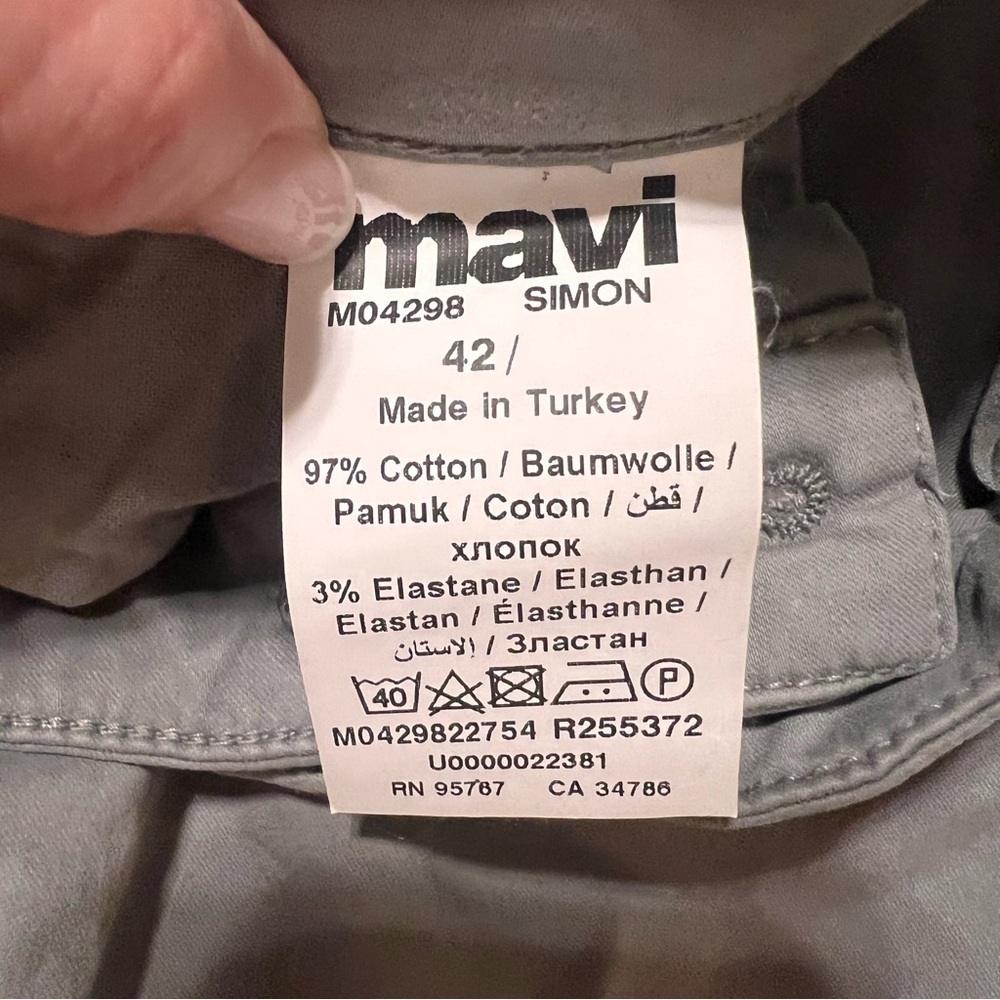 Mavi Men's Slate Gray Flat Front Shorts - Picture 2 of 8